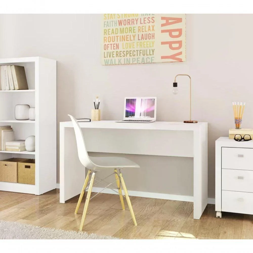 Imagem 3 de 5 do produto Mesa Escrivaninha Tecno Mobili, Me4135, Para Escritorio, Branco