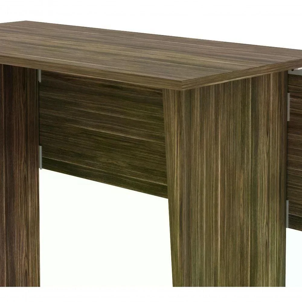 Imagem 2 de 5 do produto Mesa Multiuso Dobravel Para Notebook Me4117 Nogal Nogal
