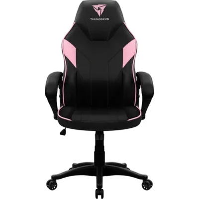 Cadeira Gamer Thunderx3 Ec1, Suporta Até 120kg, Cilindro De Gás, Almofadas, Preto E Rosa - 78233