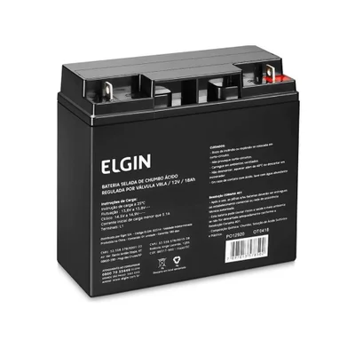 Bateria Selada Elgin, P/ Nobreak, Vrla, 12v 18ah - 82314