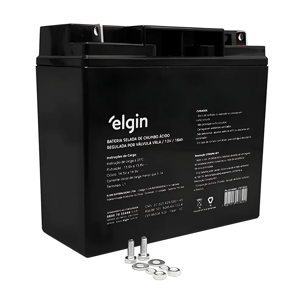 Bateria Selada Elgin, P/ Nobreak, Vrla, 12v 18ah - 82314