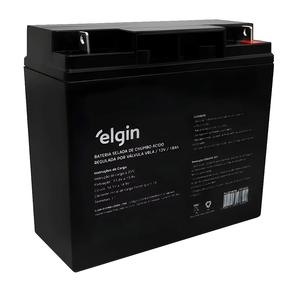 Bateria Selada Elgin, P/ Nobreak, Vrla, 12v 18ah - 82314