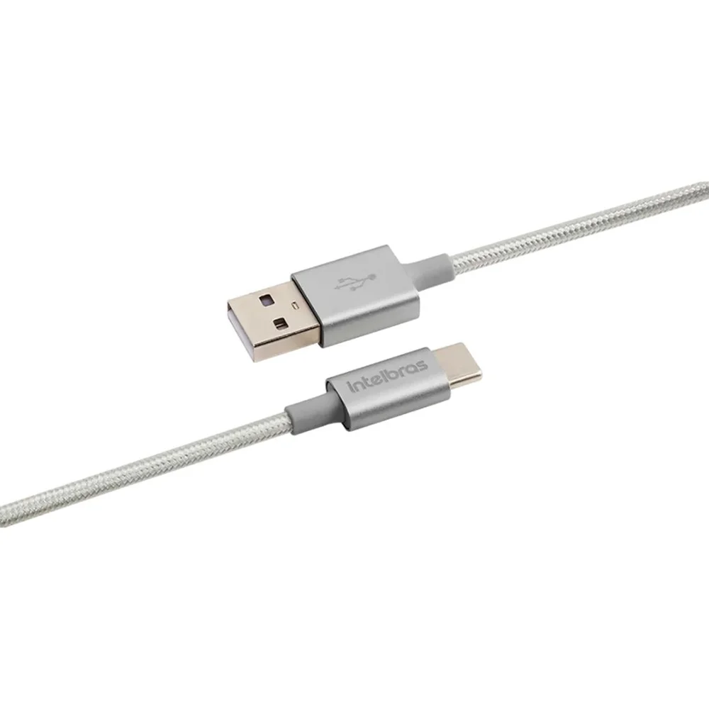 Imagem 2 de 5 do produto Cabo USB-C, 1.5m, Intelbras Euac15nb, Nylon, Branco