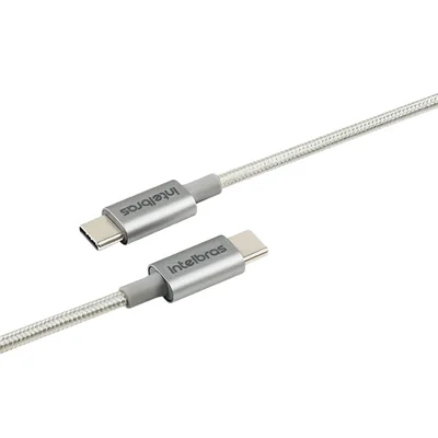 Cabo USB-C, Intelbras Eucc15nb, 1.5m, Nylon, Branco