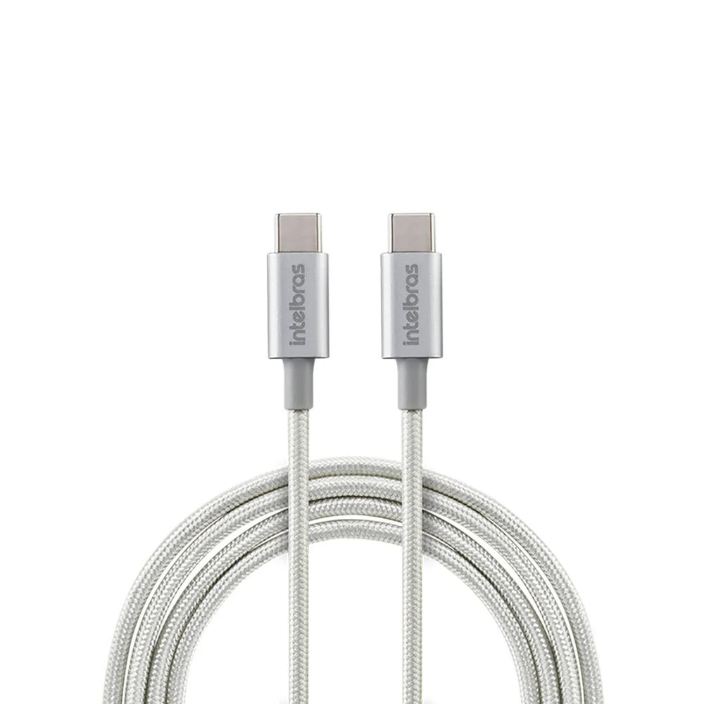 Imagem 2 de 5 do produto Cabo USB-C, Intelbras Eucc15nb, 1.5m, Nylon, Branco