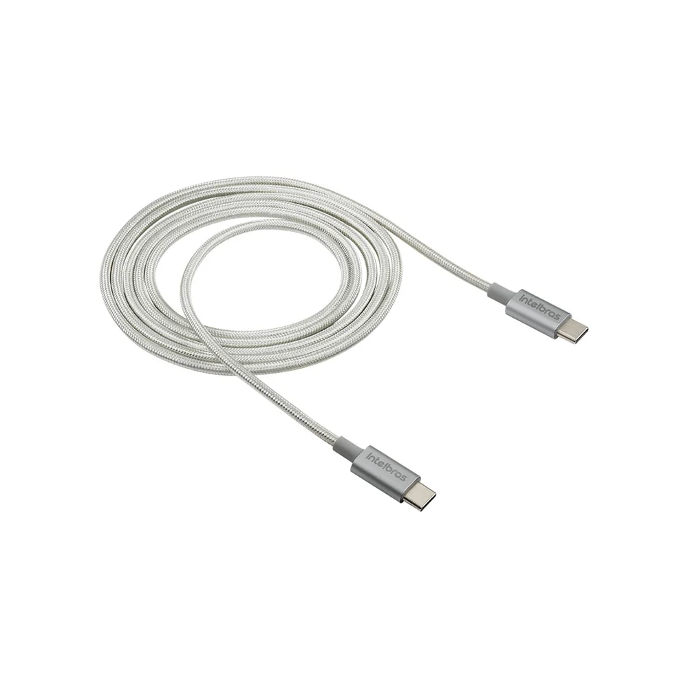 Imagem 3 de 5 do produto Cabo USB-C, Intelbras Eucc15nb, 1.5m, Nylon, Branco