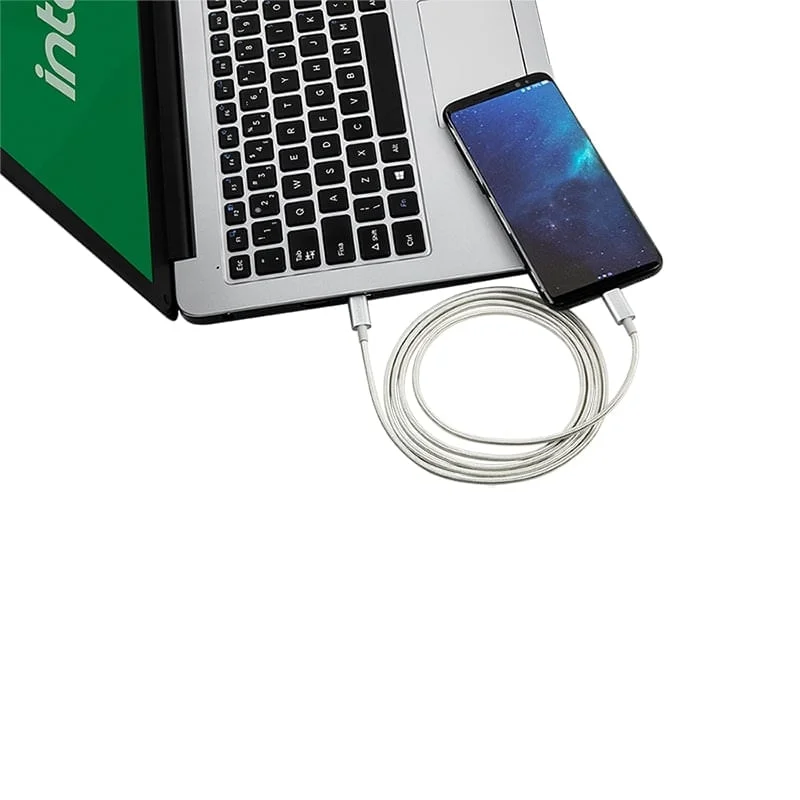Imagem 4 de 5 do produto Cabo USB-C, Intelbras Eucc15nb, 1.5m, Nylon, Branco