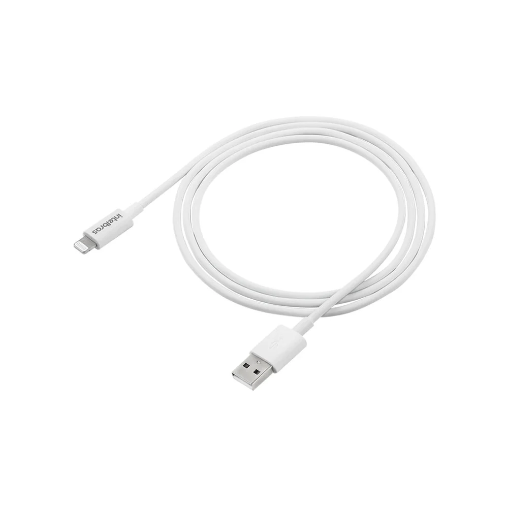 Imagem 3 de 5 do produto Cabo USB C Lightning, Intelbrasl Eual 12pb, 1.2m, PVC, Branco