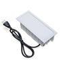 Caixa De Tomada, 7 Blocos, Embutir, 5 Tomadas, 20a 3, USB 5.2a - Branco