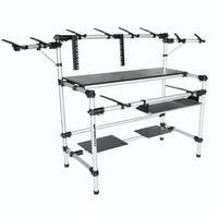 Suporte Titanium Racks Studio Rs150 Custom, Ideal Para Mixer, Controlador, Mesa De Som Com Suporte Notebook Rack Em Alumínio Fosco