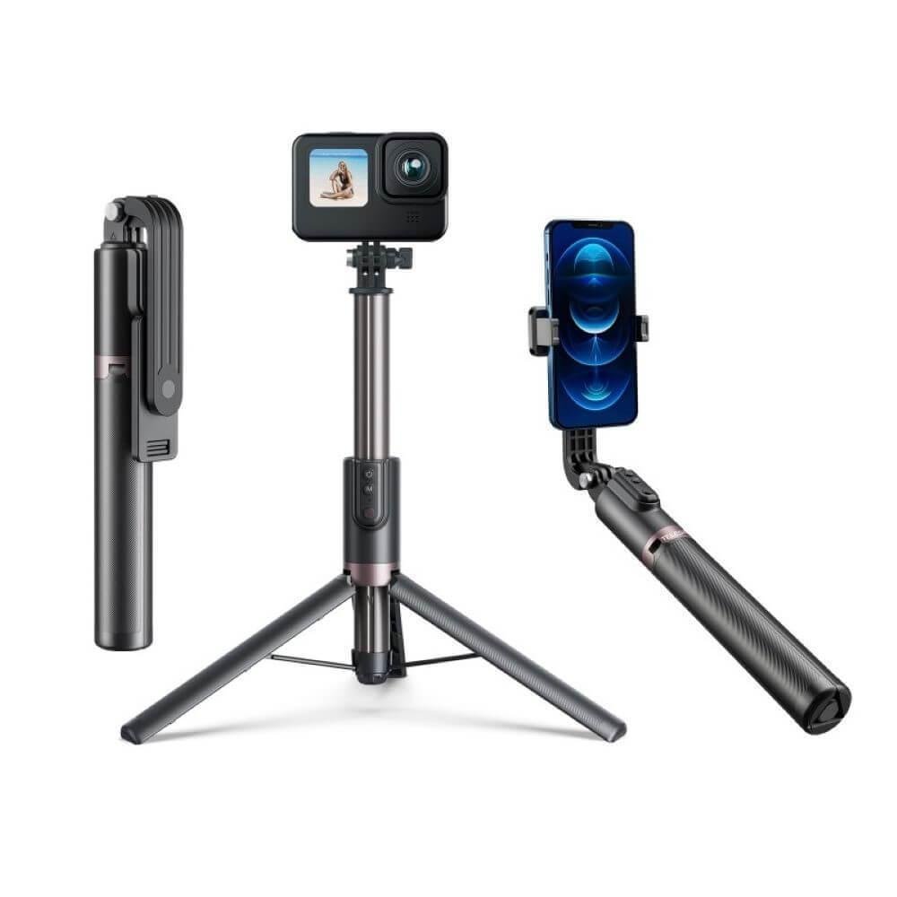 Bastão E Tripé Telesin Para Gopro E Celular Com Controle Disparador