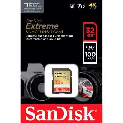 Cartão De Memória Sandisk Sdhc Extreme 32GB 100 Mb/s — foto 2