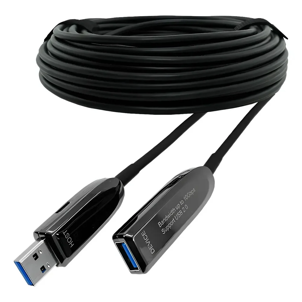Imagem 5 de 5 do produto Extensor Usb 3.0, Fibra Óptica 10GBps, Amplificado - 30 Metros