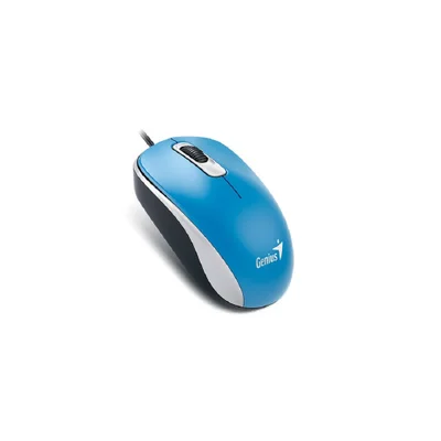 Mouse Genius Dx-110 com Fio, Azul, Ambidestro, 1000dpi