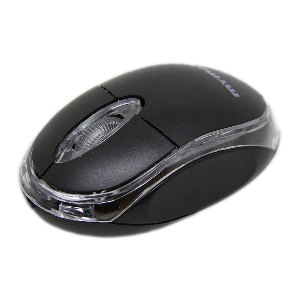 Mouse Óptico Mymax Basic Neon, Usb, 800DPI, Preto