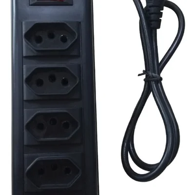 Extensão Elétrica Coletek 5 Tomadas Filtro Linha Régua Bivolt