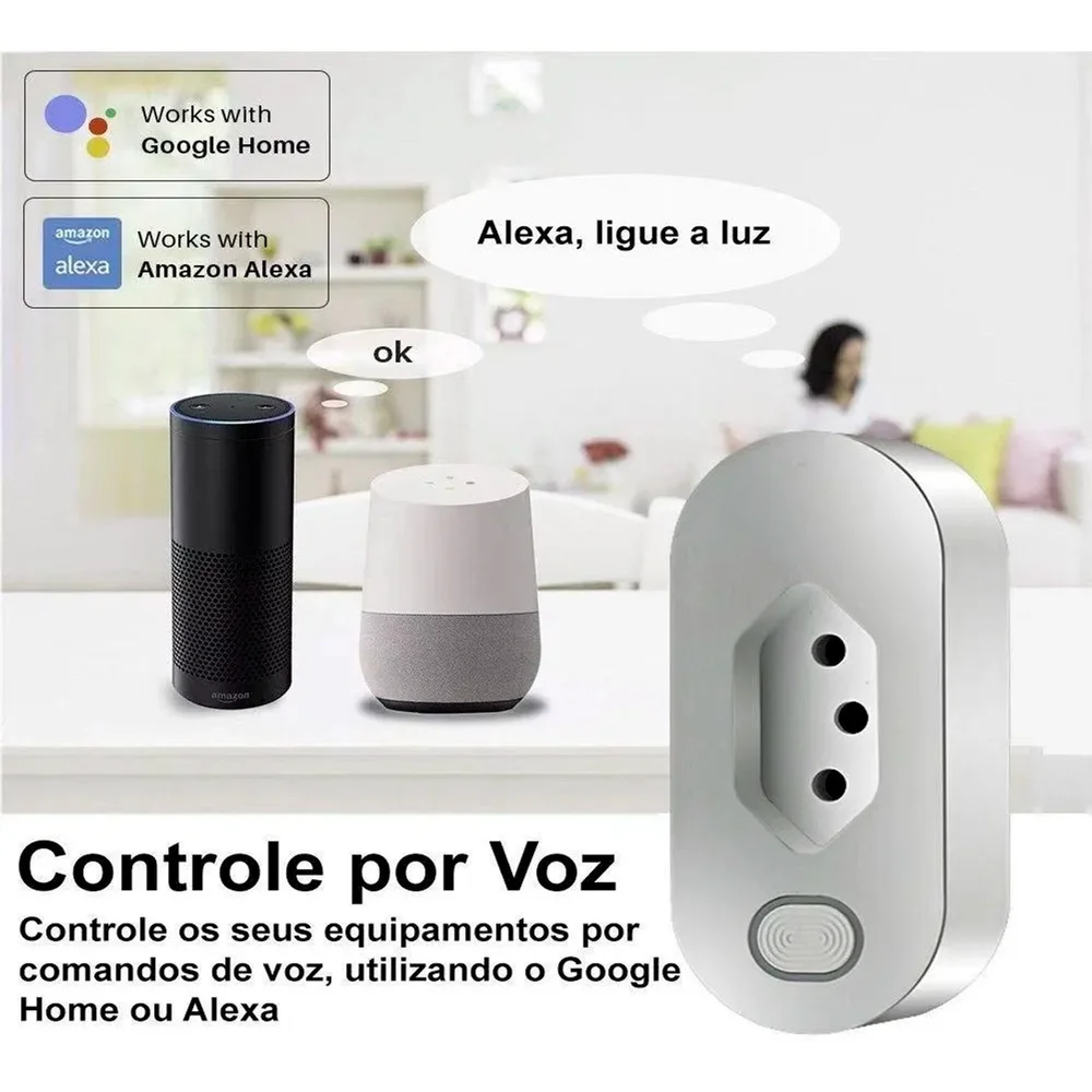 Imagem 3 de 5 do produto Plug Tomada Inteligente Nova Digital Smart Tomada Wifi 16a