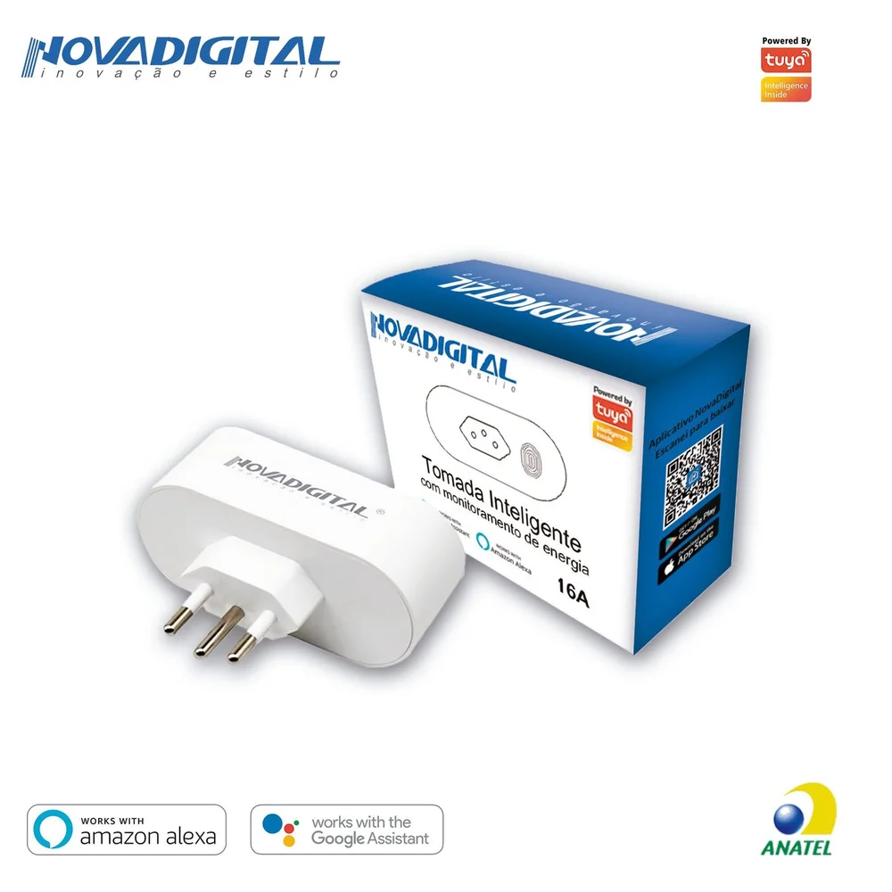 Imagem 4 de 5 do produto Plug Tomada Inteligente Nova Digital Smart Tomada Wifi 16a