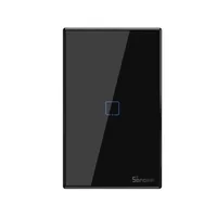 Interruptor Sonoff Tx Alexa 1 Botão Rf433 - Preto