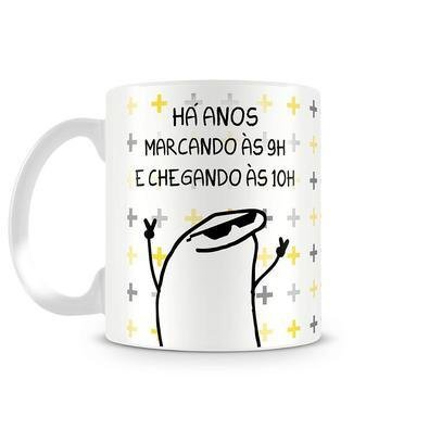 Caneca Presente Aniversario Flork Meme Mod15 325 Ml - Escorrega o Preço