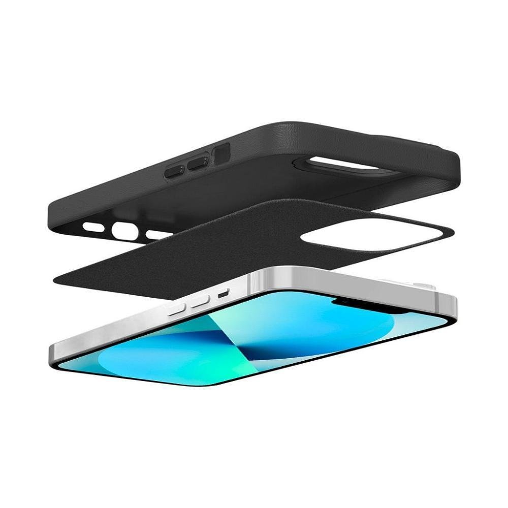 Imagem 3 de 5 do produto Capa Para Iphone 13, Couro Dual Preta, Gshield