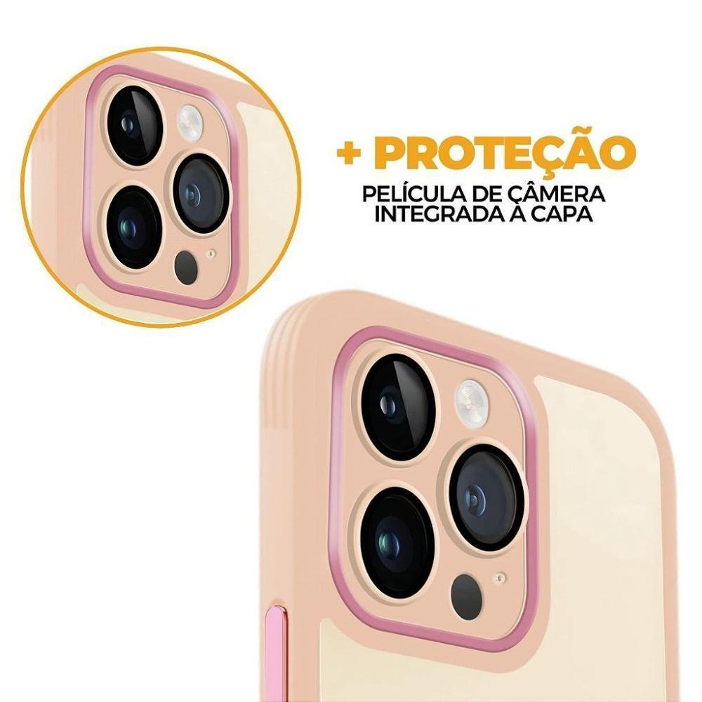 Imagem 3 de 5 do produto Capa Para Iphone 14, Lite Rosa, Gshield