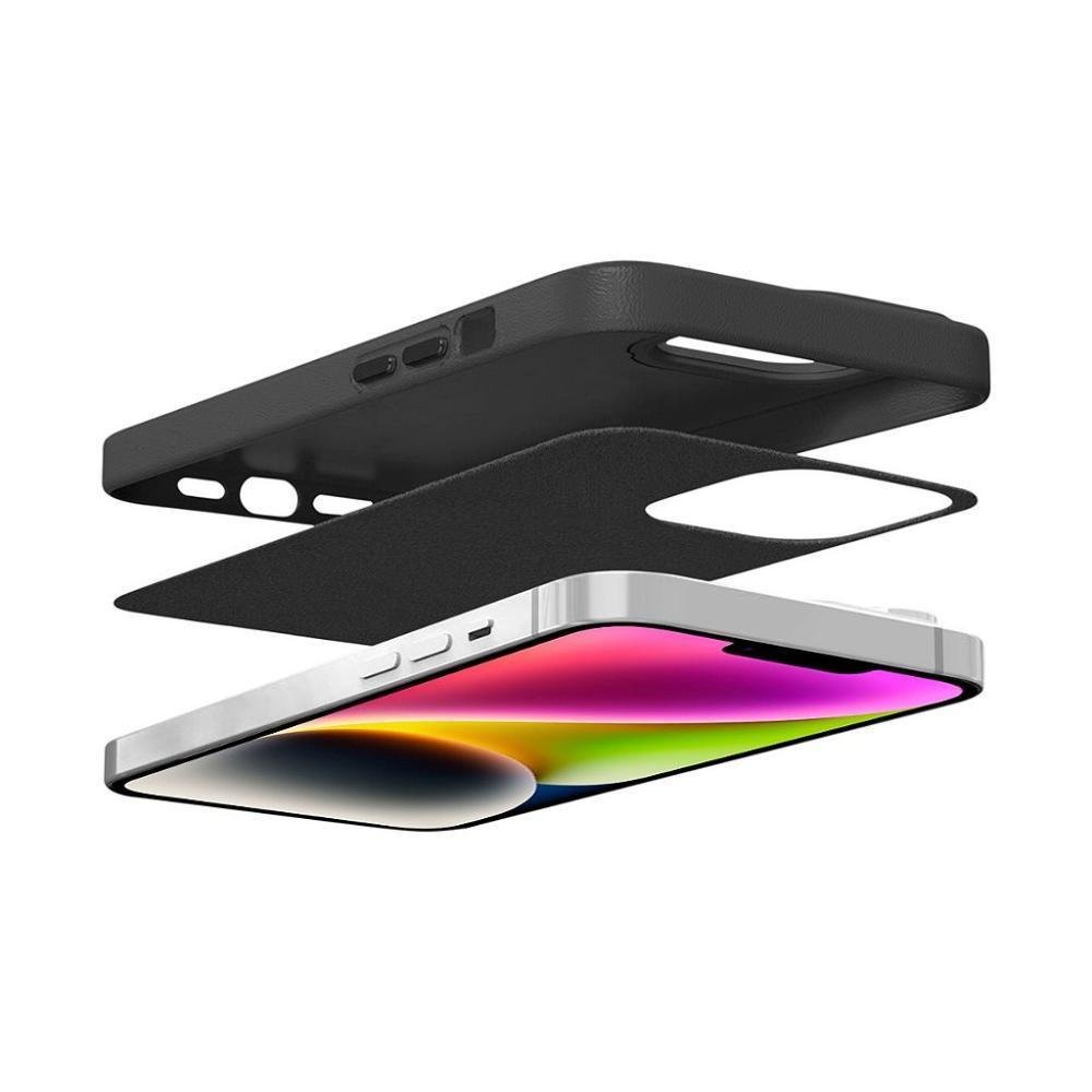 Imagem 4 de 5 do produto Capa Para Iphone 14, Couro Dual Preta, Gshield