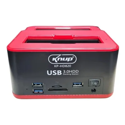Dock Station Knup, Case Para HD Sata, Pendrive SD, USB 3.0 - Kp-HD820