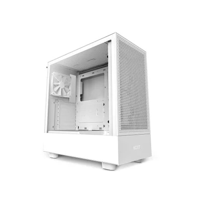 Gabinete Nzxt H5 Flow, Mid-Tower, Lateral Em Vidro, Branco