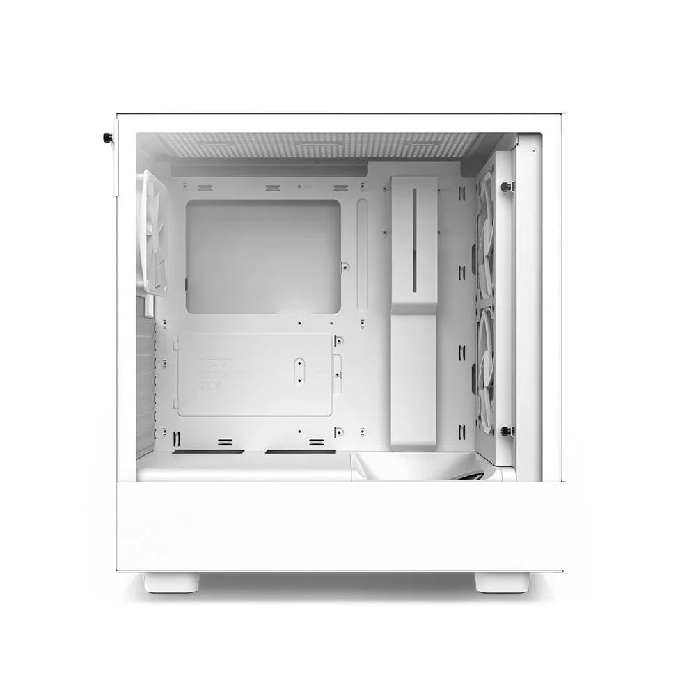 Imagem 3 de 5 do produto Gabinete Nzxt H5 Flow, Mid-Tower, Lateral Em Vidro, Branco