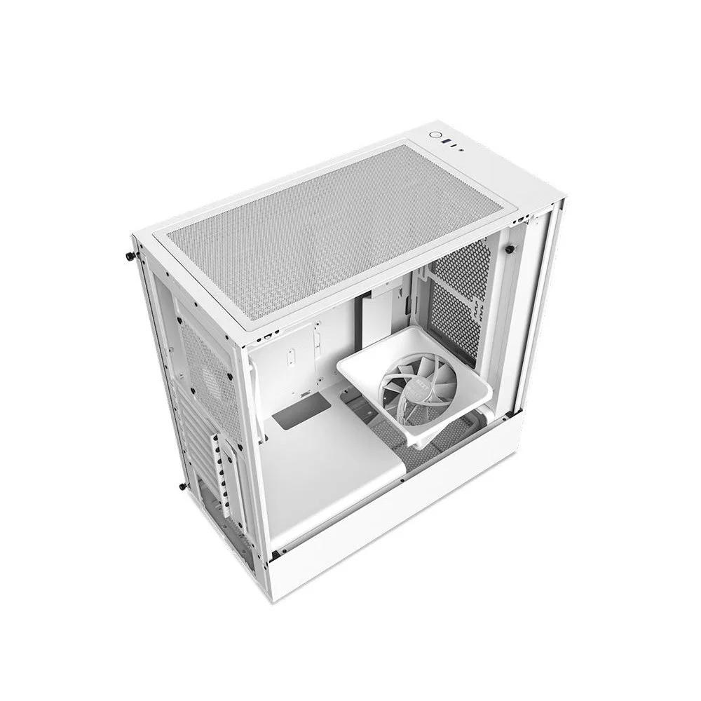 Imagem 4 de 5 do produto Gabinete Nzxt H5 Flow, Mid-Tower, Lateral Em Vidro, Branco