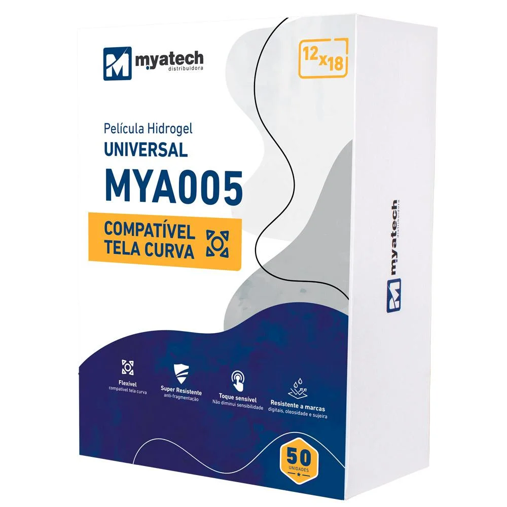 Kit 50 Peliculas Myatech Hidrogel, Smartphone P Impressora Mya005 Kit 50 Peliculas Myatech Hidrogel, Smartphone P Impressora Mya005