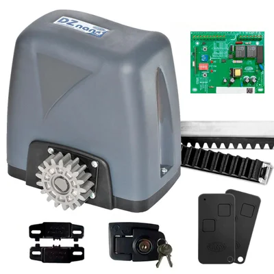 Motor Para Portão Eletrônico Rossi, Deslizante Dz Nano 1/4 600kg, 3 Metros De Cremalheira, 220V