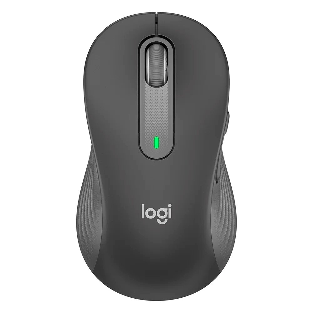 Mouse sem fio Logitech Signature M650L, Bluetooth, USB, Para Canhoto, Grafite
