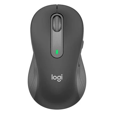 Mouse sem fio Logitech Signature M650L, Bluetooth, USB, Para Canhoto, Grafite
