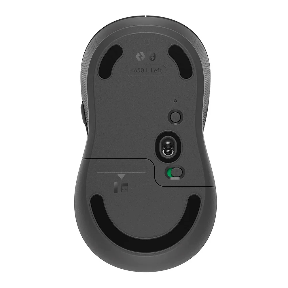 Imagem 2 de 5 do produto Mouse sem fio Logitech Signature M650L, Bluetooth, USB, Para Canhoto, Grafite