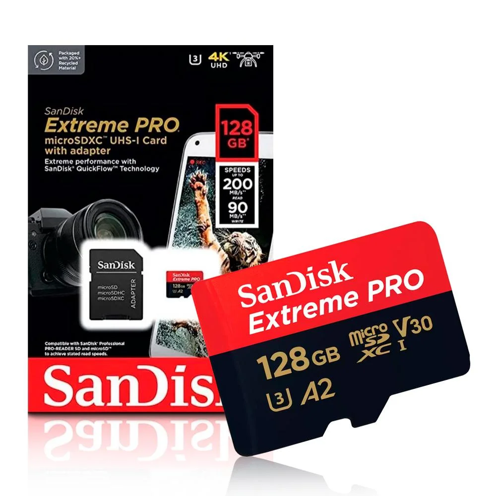 Carto De Memoria Sandisk 128GB Micro SDXC KaBuM
