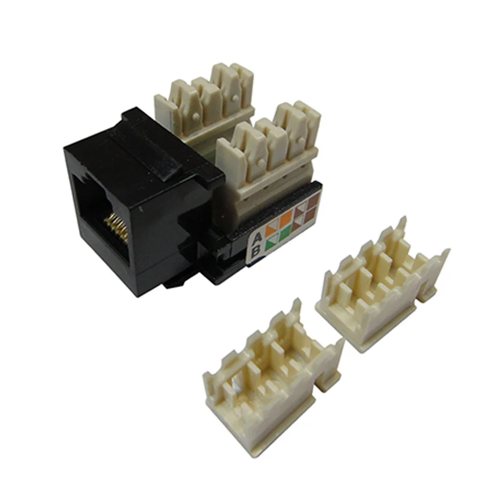 Imagem 2 de 4 do produto Conector Seccon Keystone RJ45 Fêmea, CAT5, Branca - WT 2001C W