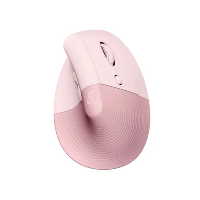 Mouse Sem Fio Logitech Lift Vertical Bluetooth, Rosa, 4000 Dpi - 910-006472