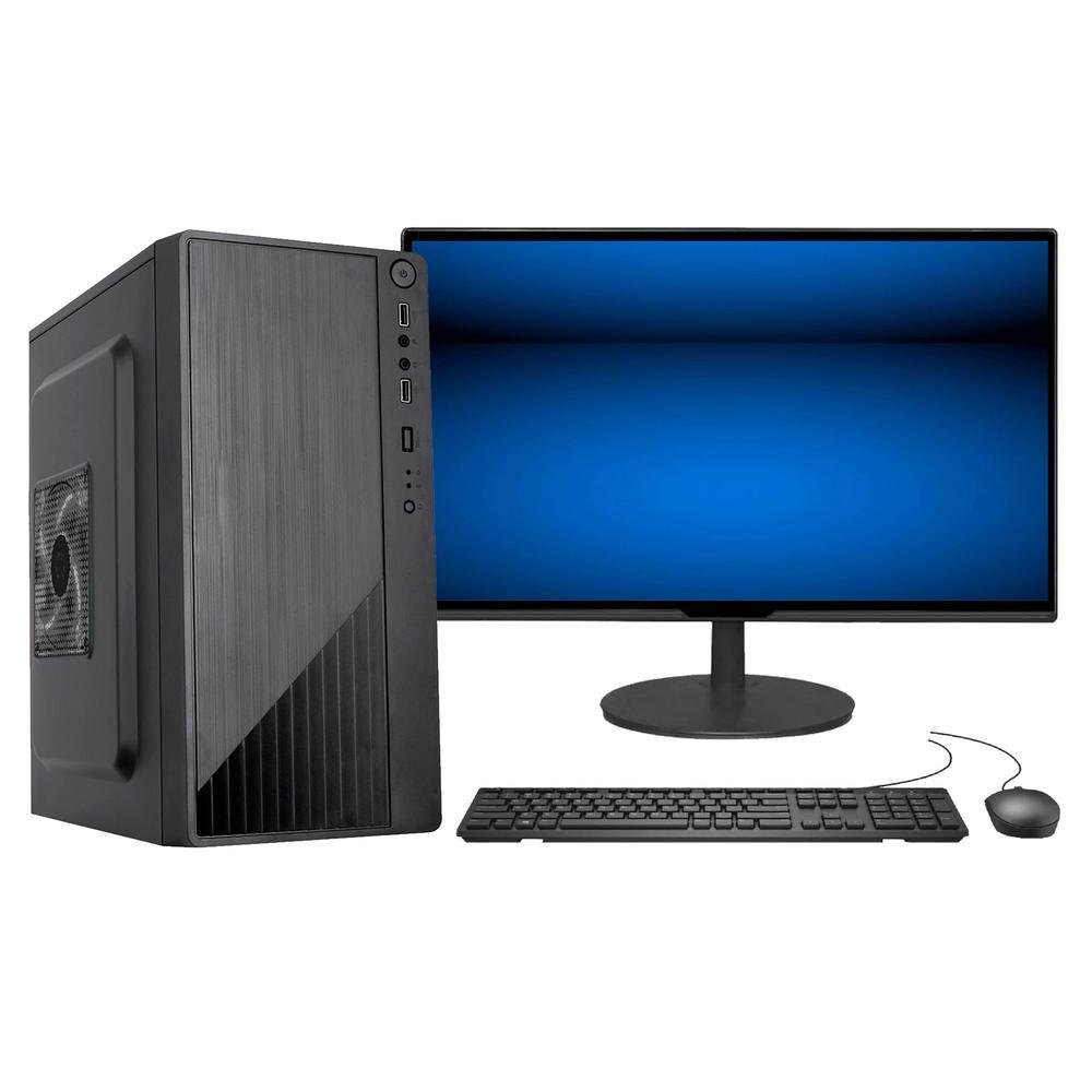 Computador Fácil Intel Core I7 3.4ghz, 16GB, 240GB SSD, Windows 10, Preto + Monitor 19 Polegadas HDMI LED + Teclado E Mouse