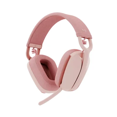 Headset Sem Fio, Logitech Zone Vibe 100 Bluetooth, Rosa - 981-001223