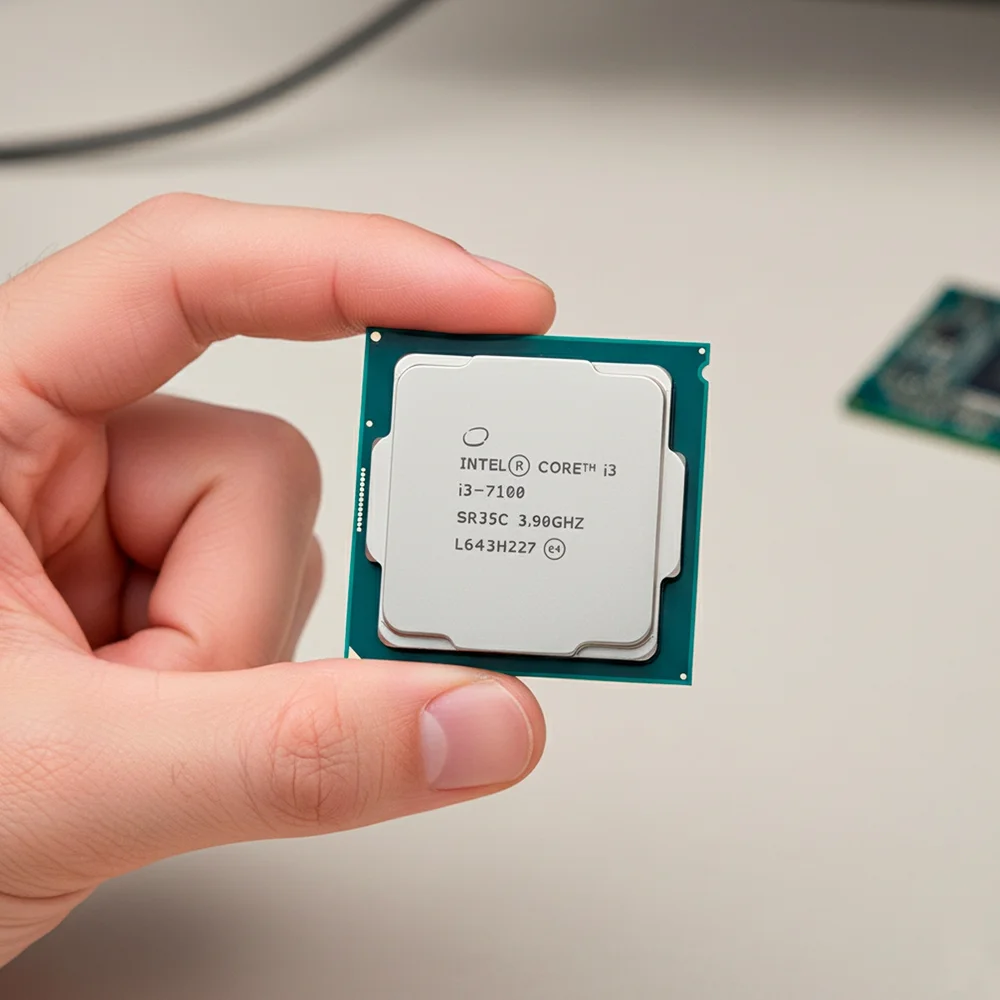 Imagem 2 de 5 do produto Processador Intel Core i3-7100, LGA 1151, 3.9GHz, Cache 3MB, 2 Núcleos, 4 Threads, Sem Cooler
