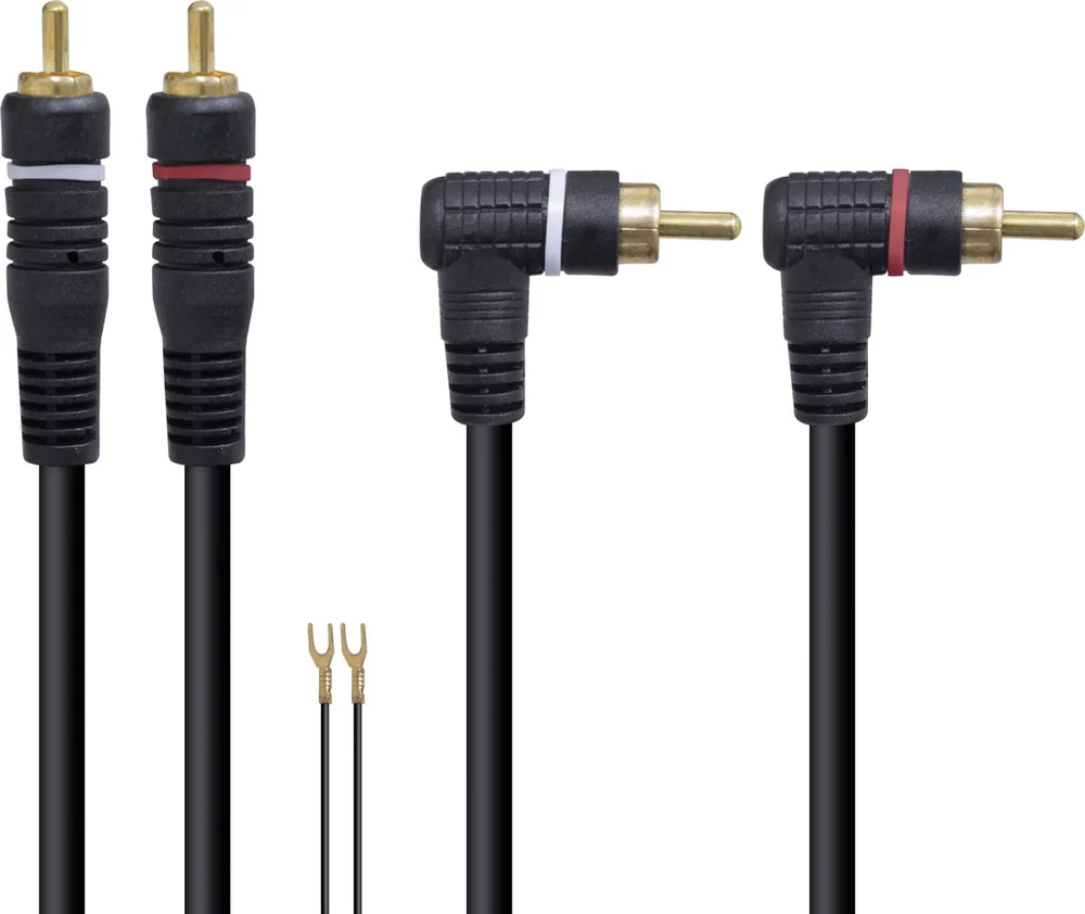 Imagem 3 de 4 do produto Cabo 2 Rca X 2 Rca 90o Uso Audio Profissional 5 Metros - L22m