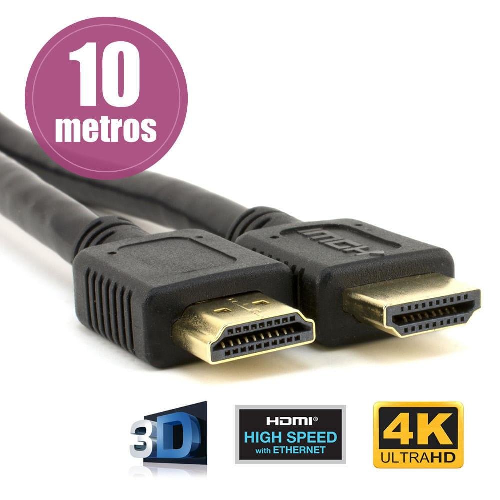 Imagem 2 de 2 do produto Cabo Alta Definição HDMI Full HD,4k 10 Metros
