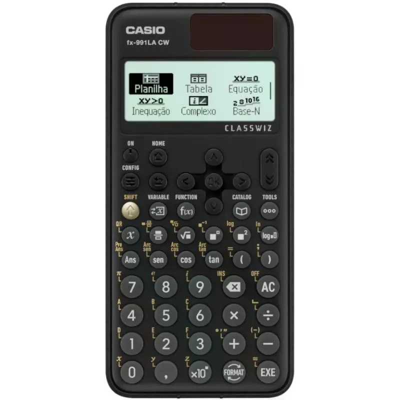 Calculadora Científica Casio Classwiz, 550 Funções, Com 13 Aplicativos,  Preta FX-991LACW-W4-DT