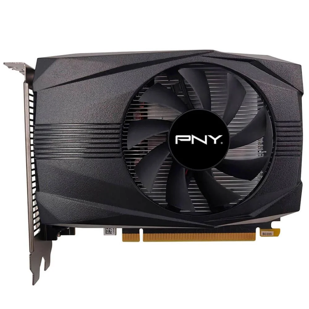 Placa de Vídeo PNY NVIDIA GeForce GTX 1650, 4GB GDDR6, 128 Bits, Single FAN - VCG16504D6SFMPB1 5