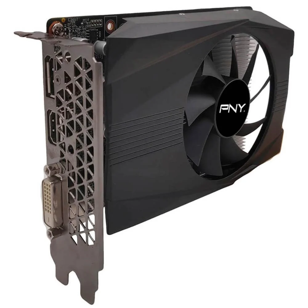 Placa de Vídeo PNY NVIDIA GeForce GTX 1650, 4GB GDDR6, 128 Bits, Single FAN - VCG16504D6SFMPB1 8