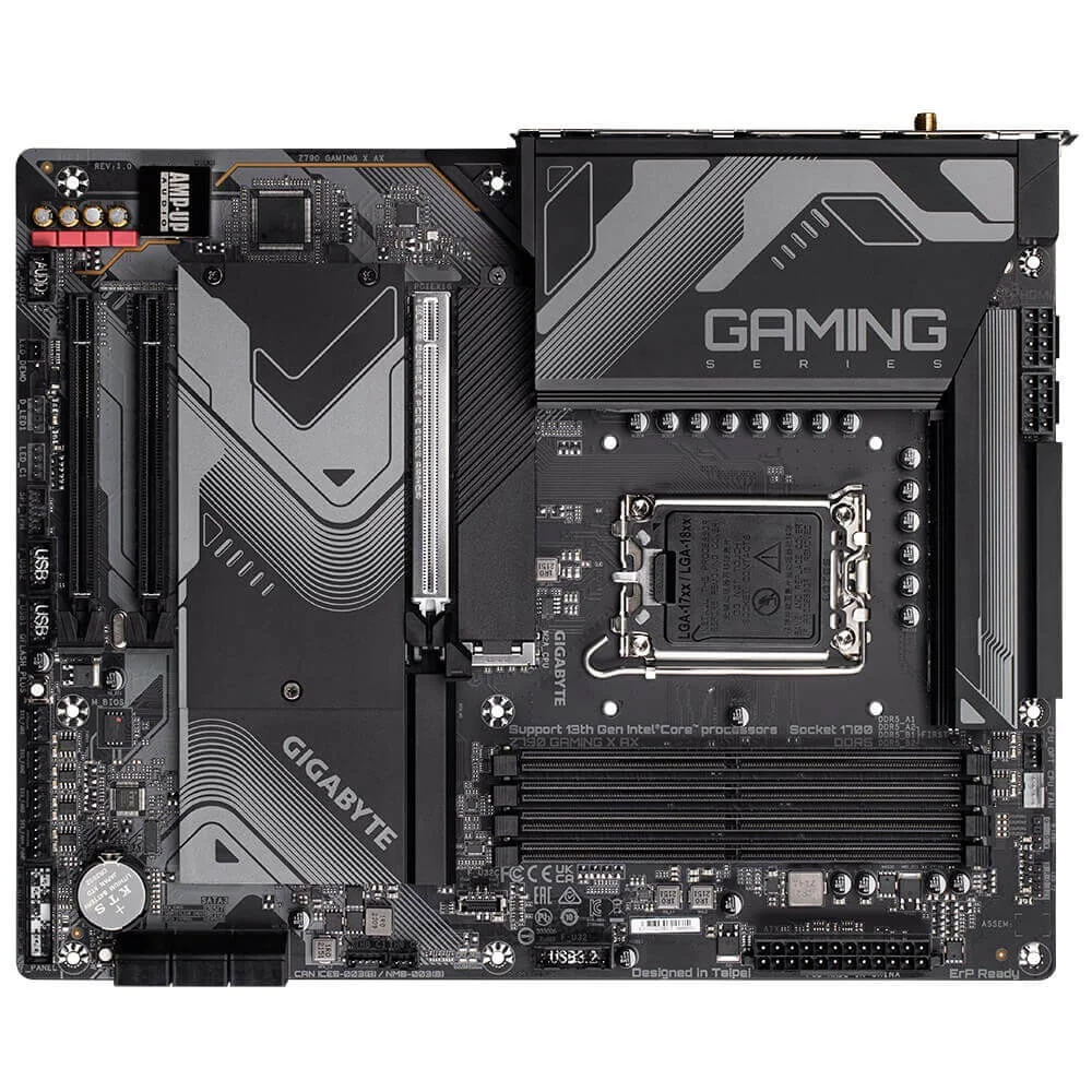 Imagem 3 de 5 do produto Placa-Mãe Gigabyte Z790 Gaming X AX, Intel LGA 1700, ATX, DDR5, Bluetooth 5.3