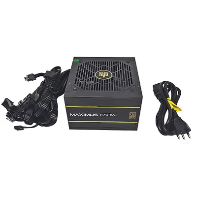 Fonte Maximus Real, 650w, Revenger, 80plus