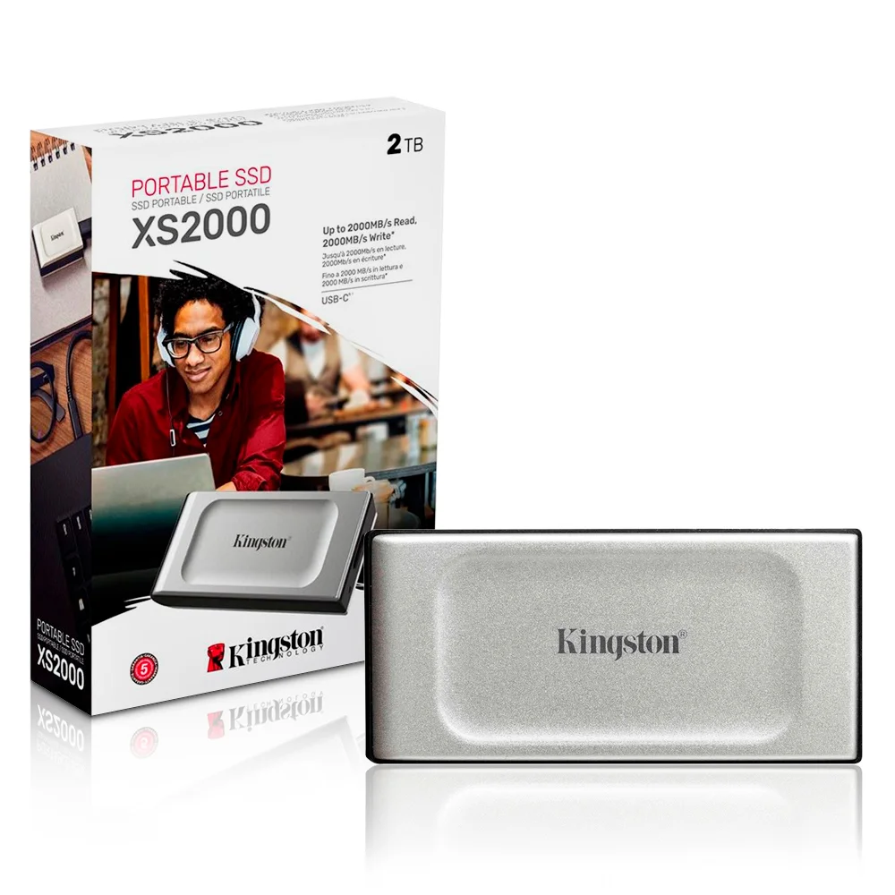 Kingston XS2000 ポータブルSSD 2TB SSD Externo Portátil Kingston sxs20002000g KaBuM